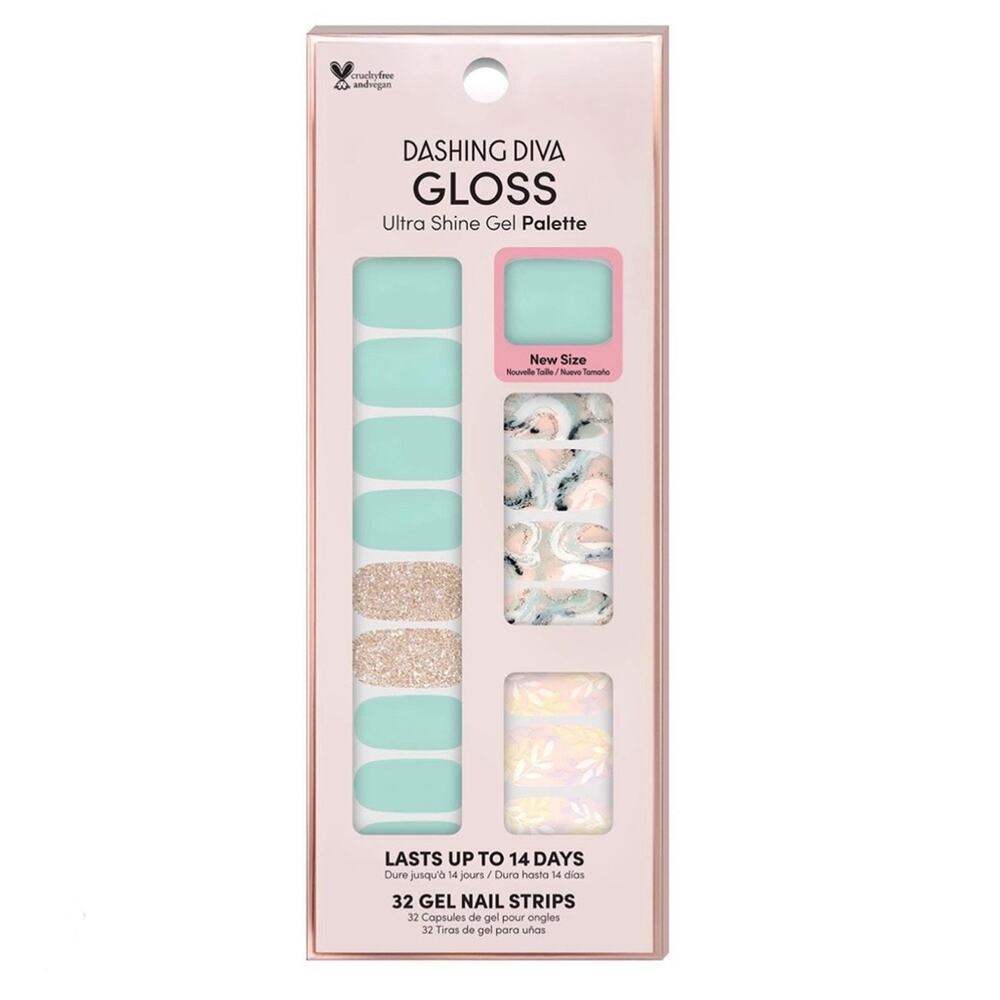 💥Dashing Diva Gloss Ultra Shine Gel Palette Get Jaded Nail Strips